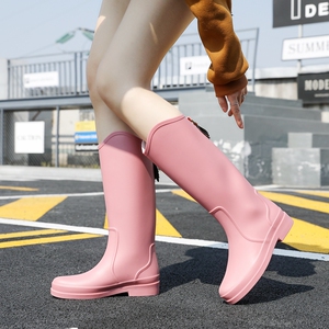 水桶鞋长筒套鞋雨鞋女款夏防滑高筒雨靴时尚防水鞋女干活洗车胶鞋