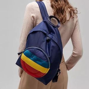 正品英国anya安雅包笑脸尼龙双肩包轻便通勤背包女士双肩背包书包