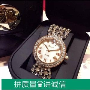 香港savina品牌专柜正品时尚潮流女表水钻满钻女士防水石英表腕表