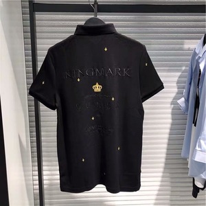 【剪标】bird男装peace保罗polo衫男短袖纯棉皇冠港风修身t恤潮牌