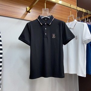 正品burberry/巴宝莉短袖t恤男士翻领夏季新款经典休闲polo衫男装
