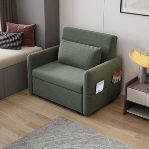 2023新款沙发床两用 一体阳台多功能一米二布艺折叠小户型伸缩床