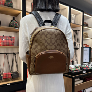 美国直购蔻驰coach女士双肩背包新款charlie中号双肩包5666 5671