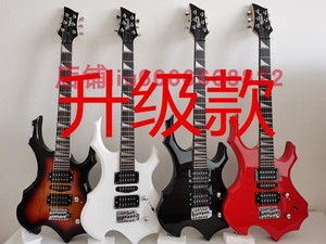 电吉他工厂直销/新款电吉他/闪电贴面异形火焰 /电吉他套装