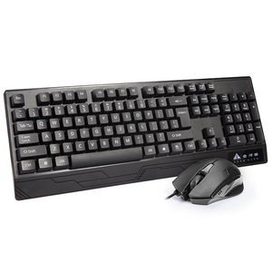 金河田键盘鼠标套装USB有线电脑台式笔记本办公打字静音商务家用