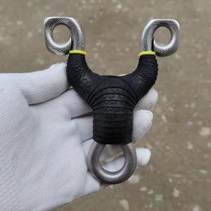 纯手工冷弯9方头304蛇纹款狐狸专业扁皮闭口弹弓高端冷弯匠心打造