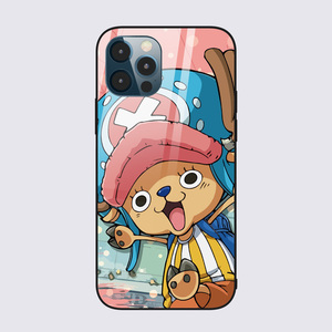 手机壳iphone11promax海贼王玻璃壳8plus卡通男女款xsmax可爱动漫钢化