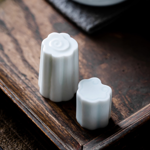 湖田窑影青盖置盖托陶瓷中式仿宋紫砂壶茶器茶壶盖碗盖子杯托盖垫