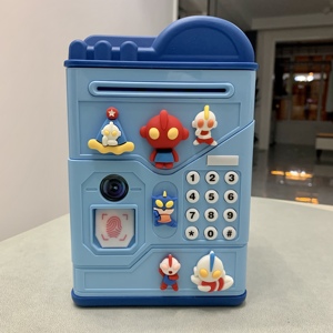 奥特曼儿童指纹存钱罐男生储蓄密码箱女孩2023年新款防摔只进不出