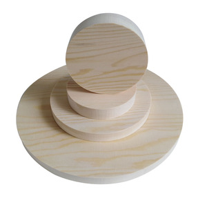 可定做 松木圆木片 圆木板 木质圆盘 DIY杯垫 原木色 桌面 凳面