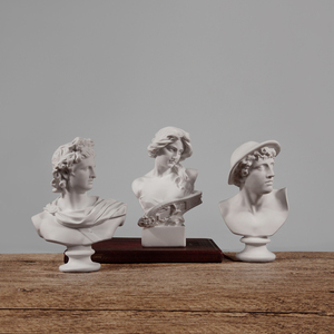 ins树脂素描麦丘里大卫石膏人物摆件民宿咖啡店装饰简约写生道具