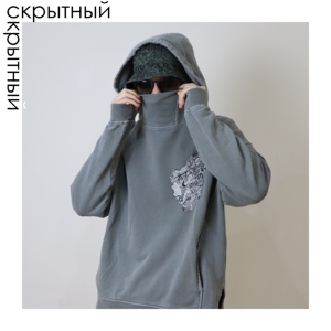 alaska阿拉斯卡 春天里萌芽的心脏印花图案做旧复古卫衣