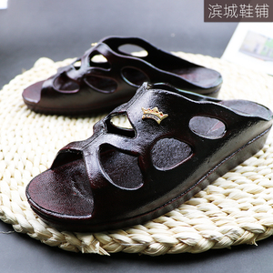 台湾拖鞋女外穿女士中年老年妈妈托鞋奶奶鞋塑料凉拖冠铭拖鞋