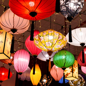日式灯笼悬挂古风场景布置民宿户外防水花灯复古装饰灯中国风宫灯