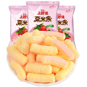 上好佳粟米条40g草莓味巧克力零食膨化儿童小吃休闲食品大礼包