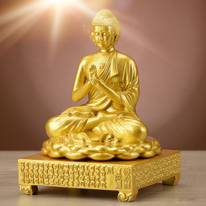 纯铜持金刚海音如来佛像供奉家用摆件雨宝陀罗尼寺院家居装饰品