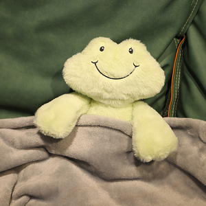 一只开心快乐微笑青蛙玩偶公仔毛绒玩具丑萌治愈娃娃生日礼物女生