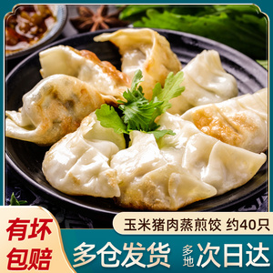 龙旺蒸煎饺460g*2袋玉米猪肉蔬菜水饺鲜肉蒸饺速冻饺子速食早餐