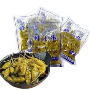 包邮包装常温尚卿小菜野山椒150g4袋酸甜口味压碟泡小米辣泡菜用