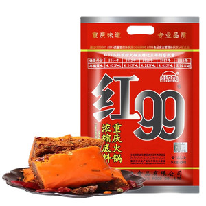 170人付款天猫999四川底料家用红400g九九牛油99麻辣重庆久久火锅正宗