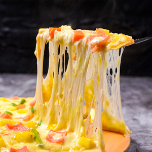 西厨贝可芝士拉丝披萨半成品加热即食6英寸早餐速食鸡肉