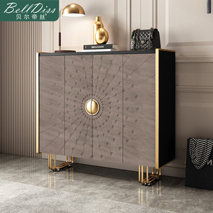 意式极简鞋柜隔断柜进门入户过道装饰柜现代简约客厅玄关柜门厅柜