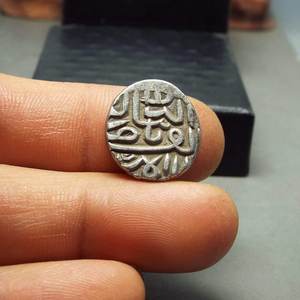 w20古印度古吉拉特苏丹国纳西尔丁*马哈茂德沙三世天罡银币保真品