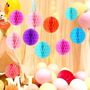 纸花球纸拉花婚礼婚房布置商场开业店庆活动幼儿园装饰生日用品