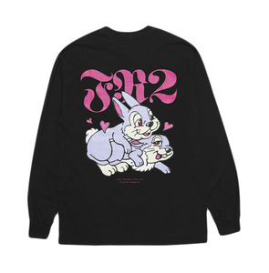 fr2 梅店铺 两只兔子玩耍 play with longsleeve 圆领长袖t恤