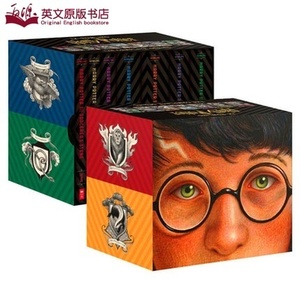 哈利波特美版20周年版Harry Potter 1-7册全集珍藏书封设计英文原版玄幻科幻小说 JK罗琳J. K.Rowling 布莱恩瑟兹尼克魔法石