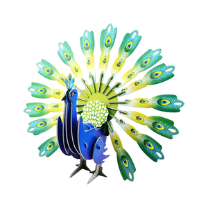 儿童拼图立体模型 3d立体拼图:孔雀 男女孩手工diy 宝宝锻炼动手能力