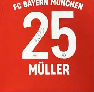 thomas muller托马斯穆勒亲笔签名拜仁足球服球衣xz