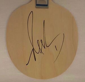 陈梦亲笔签名乒乓球拍子乒乓板zx