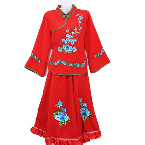 新款秧歌服服装裙装东北大秧歌演出用品舞蹈二人转舞台表演服套装