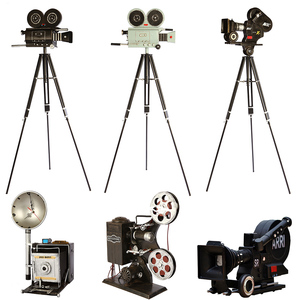 复古老式电影放映机怀旧照相机模型摄影投影机服装店橱窗道具摆件