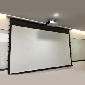 jk经科m3-fi/300s电动遥控拉线幕16:9家庭影院投影幕布100寸119寸120