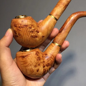 太行崖柏老料烟斗手工