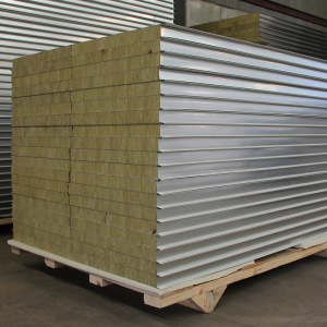 岩棉彩钢板墙板活动板房隔热板a级防火墙体保温板夹芯板工厂直供