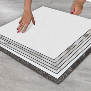 10平方方块pvc地板革仿瓷砖大理石纹自粘塑胶地板贴商用加厚耐磨