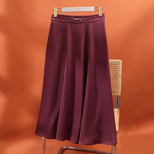 00zkk88孤狼淘宝超美印花真丝大摆裙多片裙中长款女松紧腰桑蚕丝