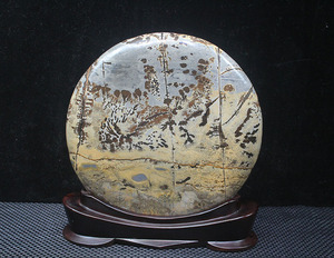 新品推荐广西奇石柳州草花石国画石画面观赏石原石高端家居摆件