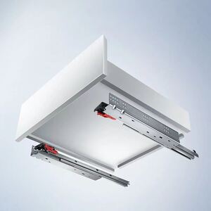 悍高higold抽屉托底滑轨三节全拉出隐藏轨道静音缓冲阻尼滑道