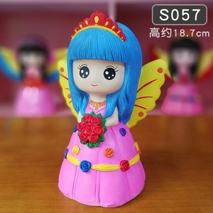 儿童石膏画女孩