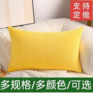 沙发抱枕套长方形不含芯客厅长条抱枕靠枕靠背腰枕套大尺寸可定做