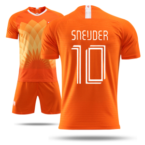 荷兰队足球衣10号国家队足球服套装定制男夏秋季学生比赛训练服女