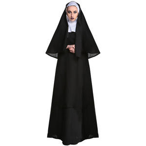 玛利亚神父修女服万圣节cosplay角色扮演传教士牧师舞台演出衣服