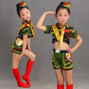 兵娃娃舞蹈服小女兵