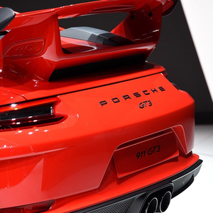 保时捷911 991原厂正品亚黑gt3rs车标porsche车型尾标porsche标