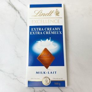 Lindt瑞士莲牛奶巧克力排块100g进口纯可可脂健康好吃 24.10