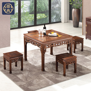 鸡翅木小八仙桌